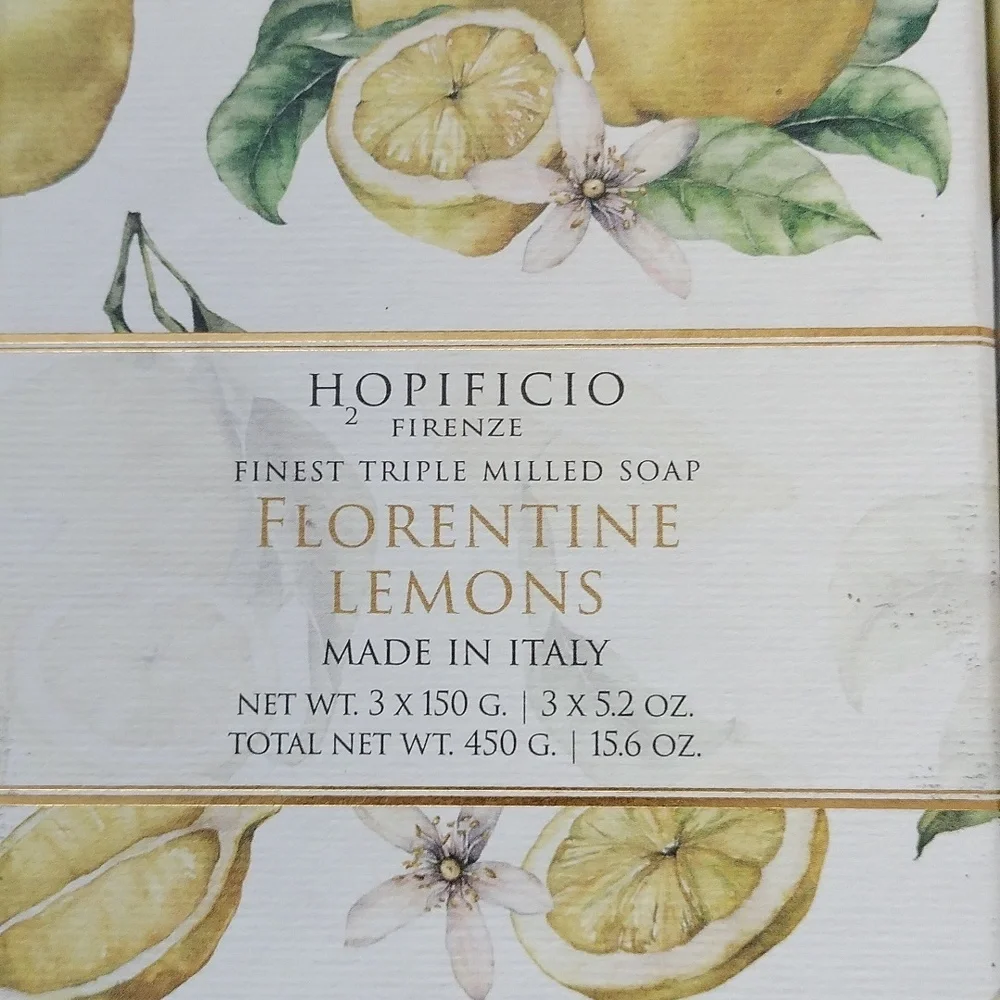 Hopificio Firenze Triple Milled Soap, Florentine Lemons, set of 3 bars